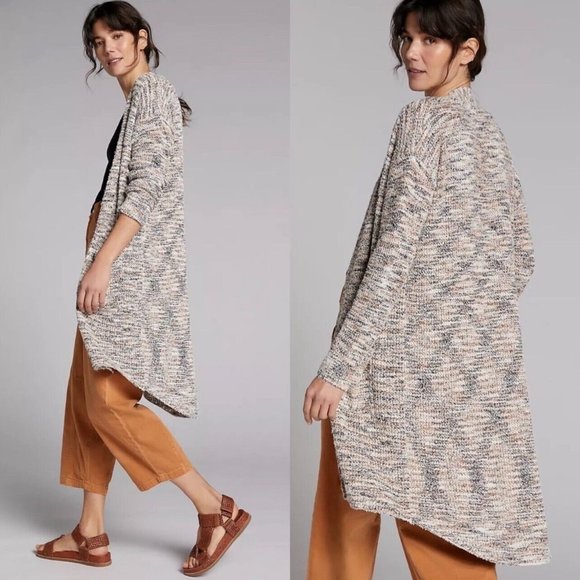 Pilcro Sweaters - Anthropologie Pilcro Padma Space Dye Open Front Duster Cardigan Womens Medium